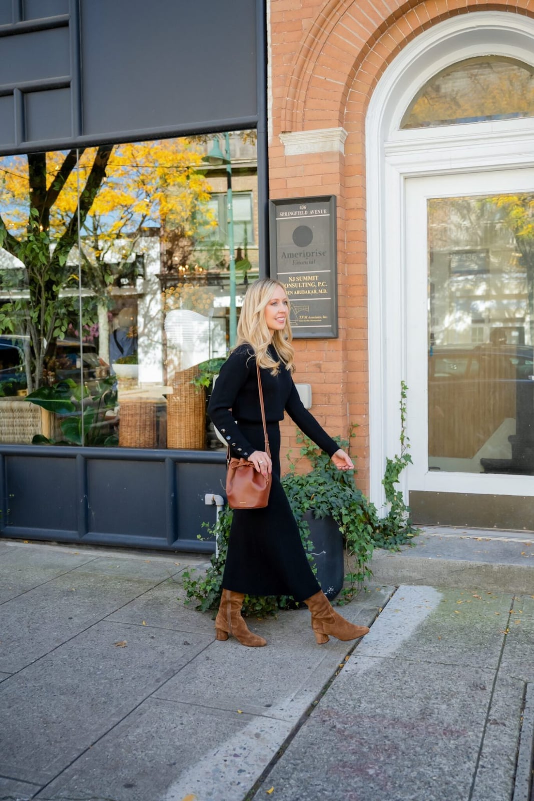 Knit Set Suede Boots Casual Outing Style — Classy Edgy Outfits