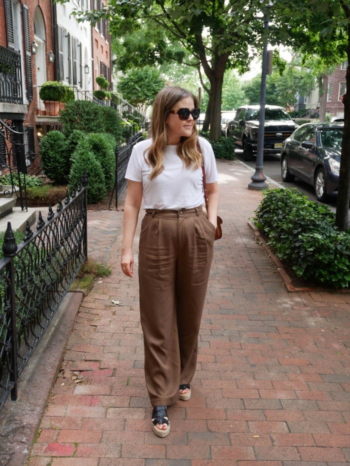 Blazer Corset Top Headscarf Platform Sandals — Classy Edgy Outfits