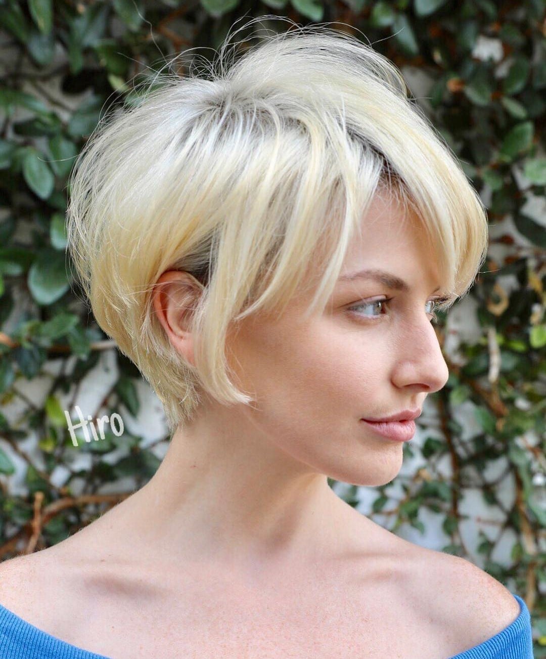 Ash Blonde Layered Pixie With Curtain Bangs — Classy Edgy Pixie