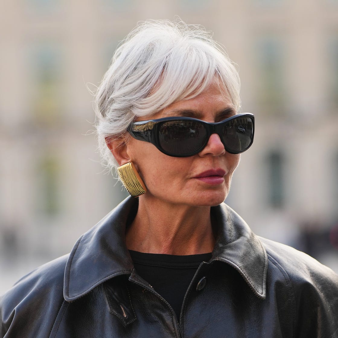 Natural Grey Pixie With Crown Volume — Classy Edgy Pixie