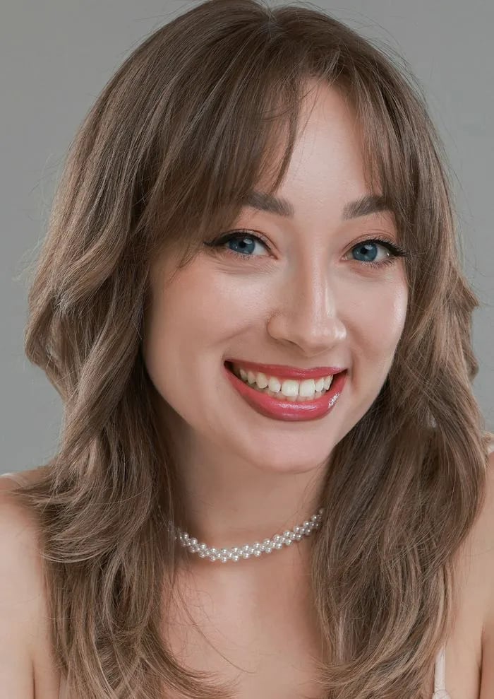 Light Brown Shoulder Layers With Wispy Bangs Light Brown Shoulder Layers With Wispy Bangs — Classy Face Framing Layers