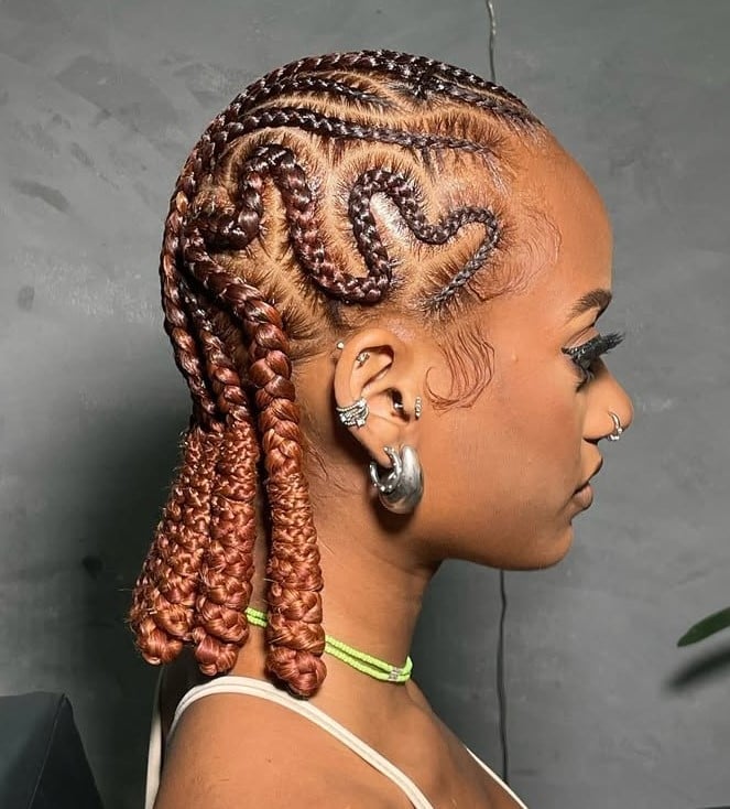 Asymmetrical Lob Feed-in Braids Asymmetrical Lob Feed-in Braids — Classy Feed in Braids