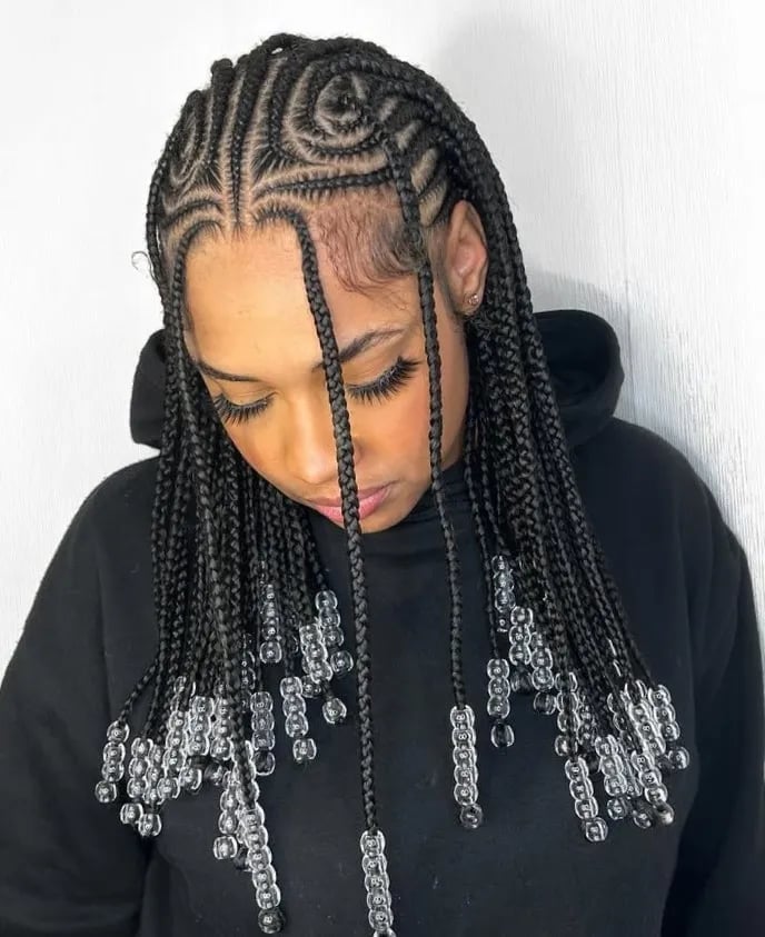 Feed-in Braids with Geometric Pattern Feed-in Braids with Geometric Pattern — Classy Feed in Braids