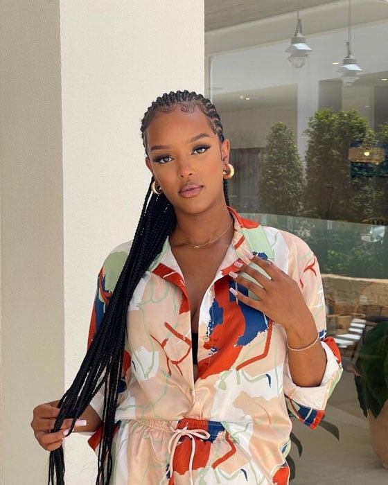 Long Straight Feed-in Braids Long Straight Feed-in Braids — Classy Feed in Braids