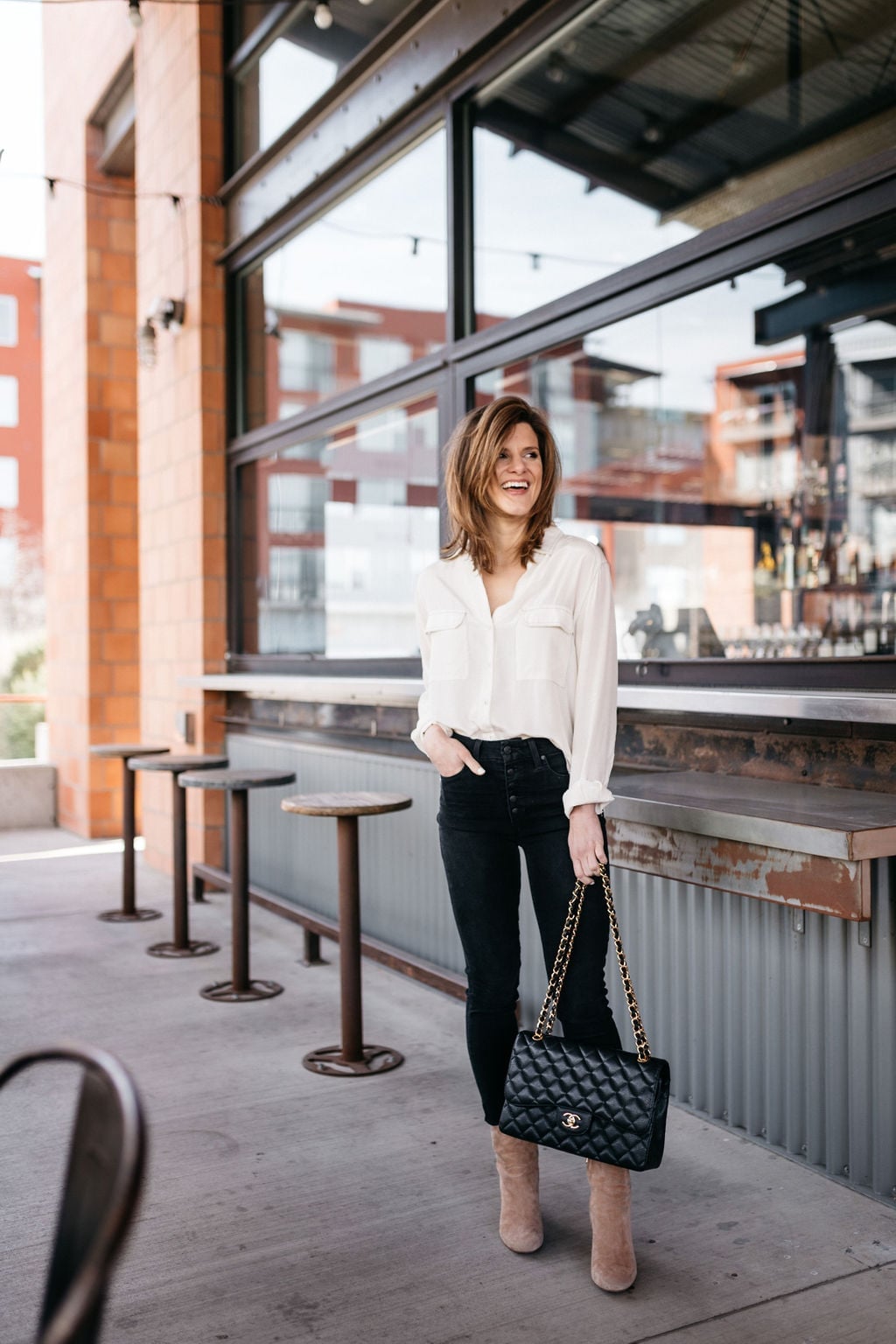 Ribbed Knit Sweater and Midi Skirt Set for an Elegant Date — Classy First Date Outfits