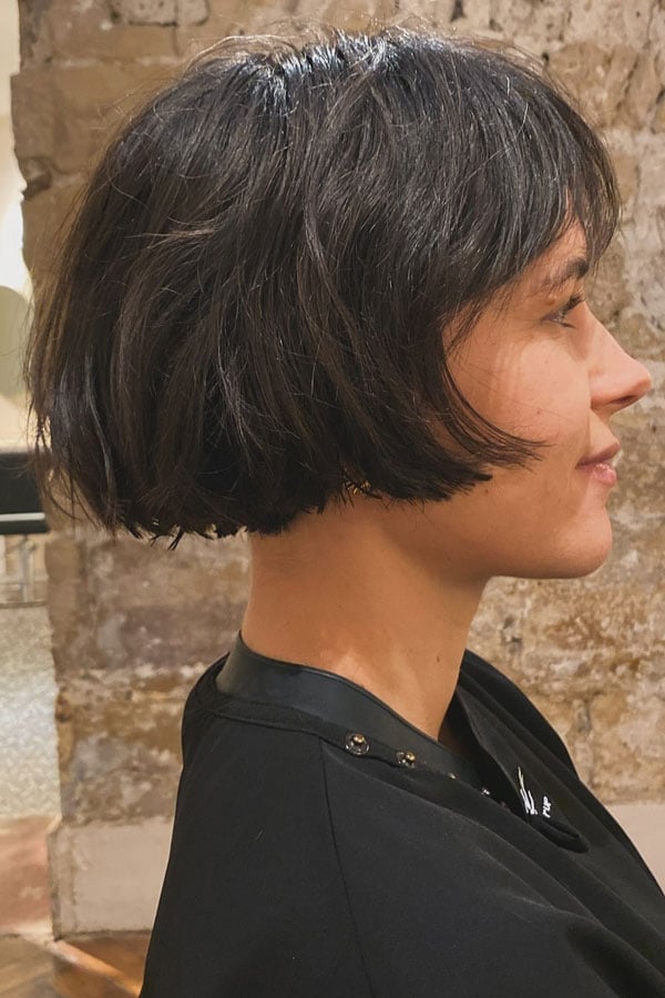 Sleek Chin Bob With Deep Espresso — Classy French Bob