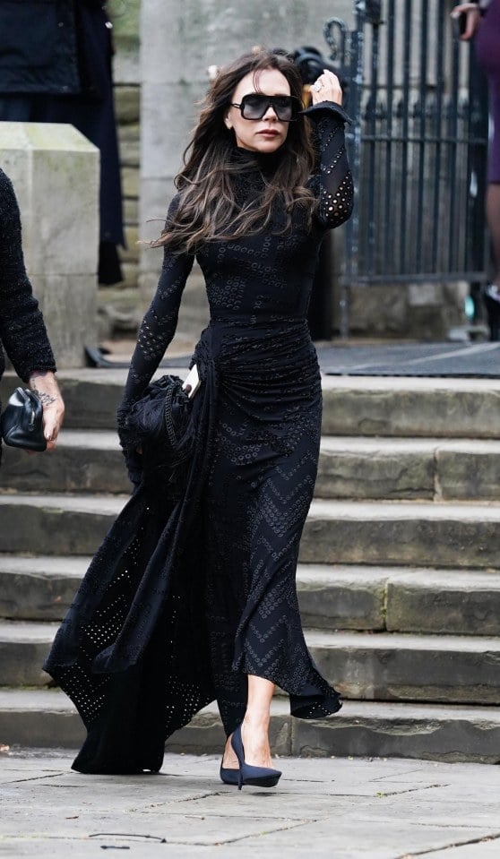 Long Black Lace Dress with Waist Detail Long Black Lace Dress with Waist Detail — Classy Funeral Outfits
