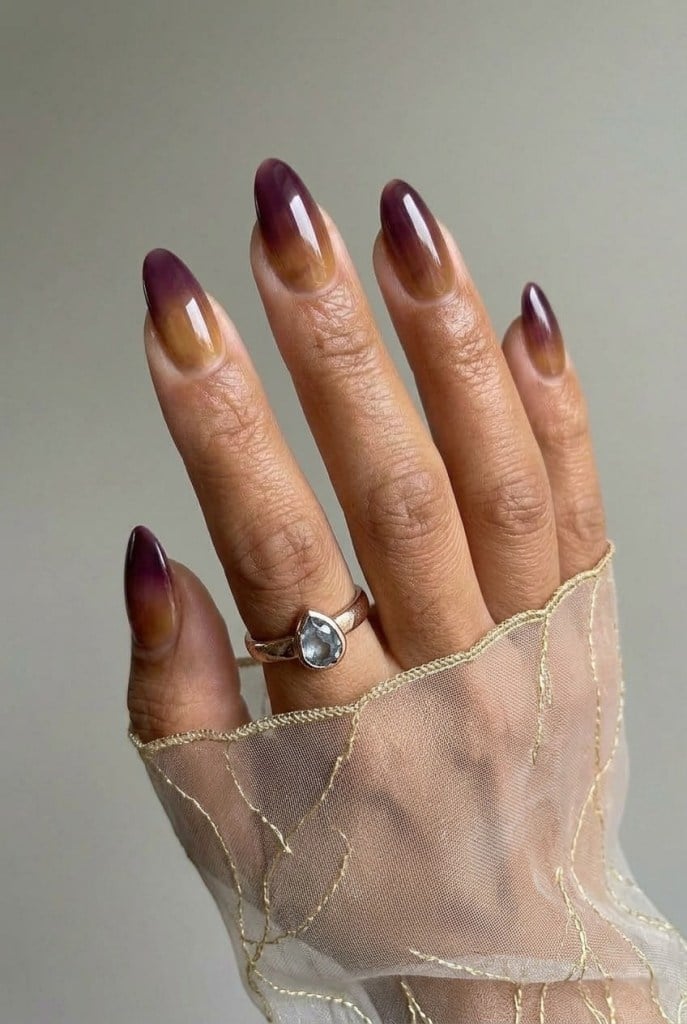 Champagne Chrome French Tips — Classy Glass Nails