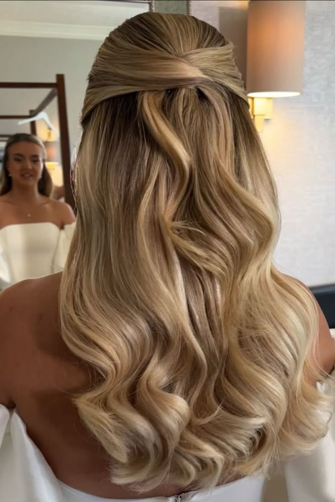 Long Half Up Half Down Polished Curls — Classy Hair Down Hairstyles