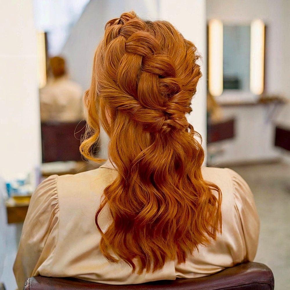 Mid-Back Medium Brown Twisted Sections — Classy Hair Down Hairstyles