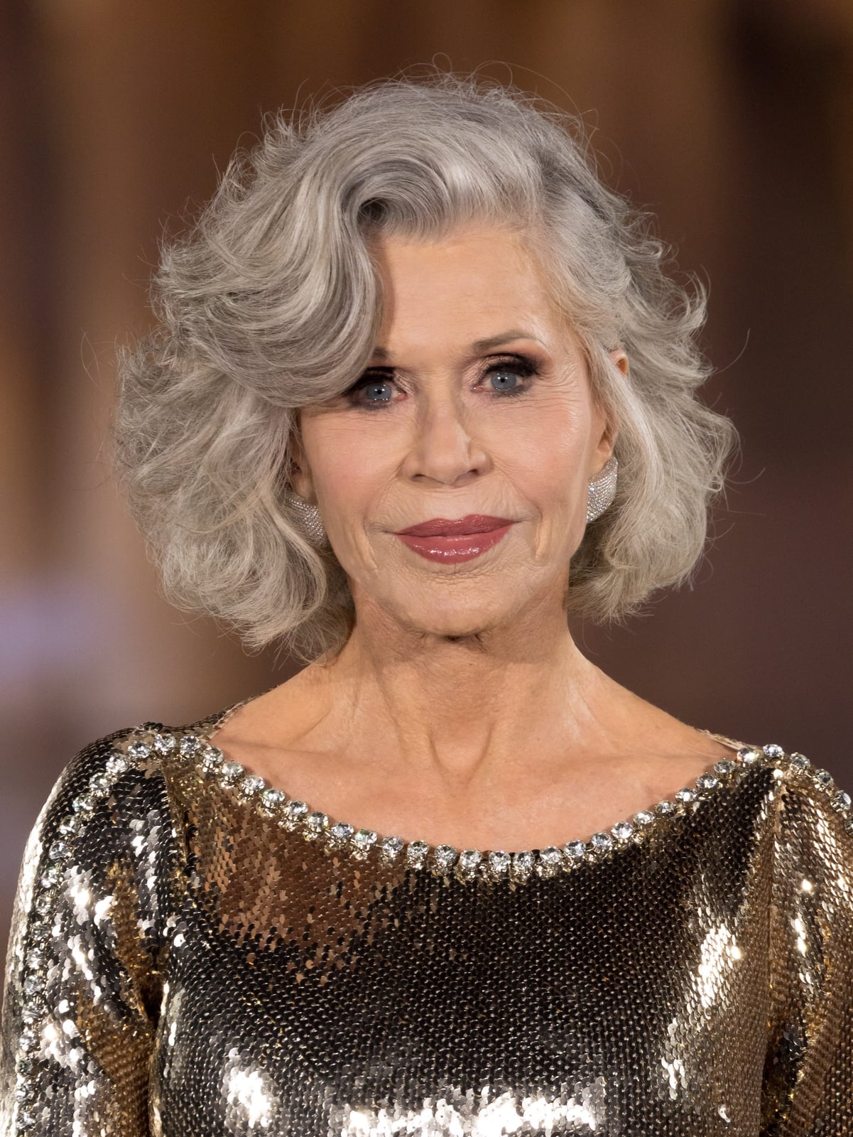 Ear Length Layered Bob Silver Grey Ear Length Layered Bob Silver Grey — Classy Hair Trends for Women