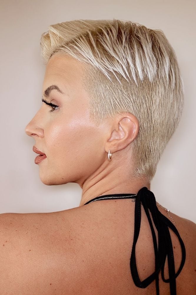 Ash Blonde Pixie With Choppy Bangs — Classy Hair Types Chart