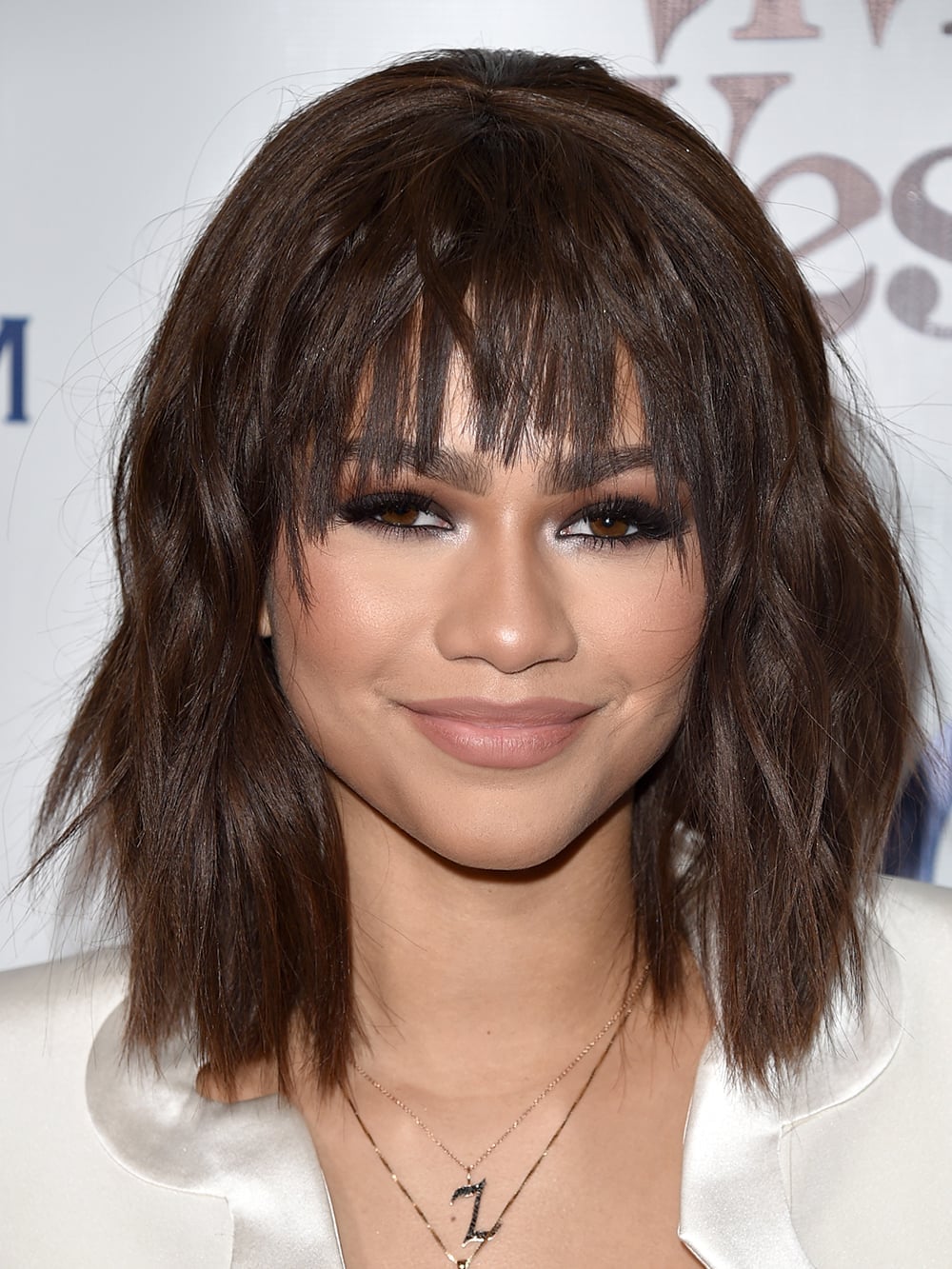 Dark Brown Shag With Wispy Curtain Bangs — Classy Haircuts for Thick Hair