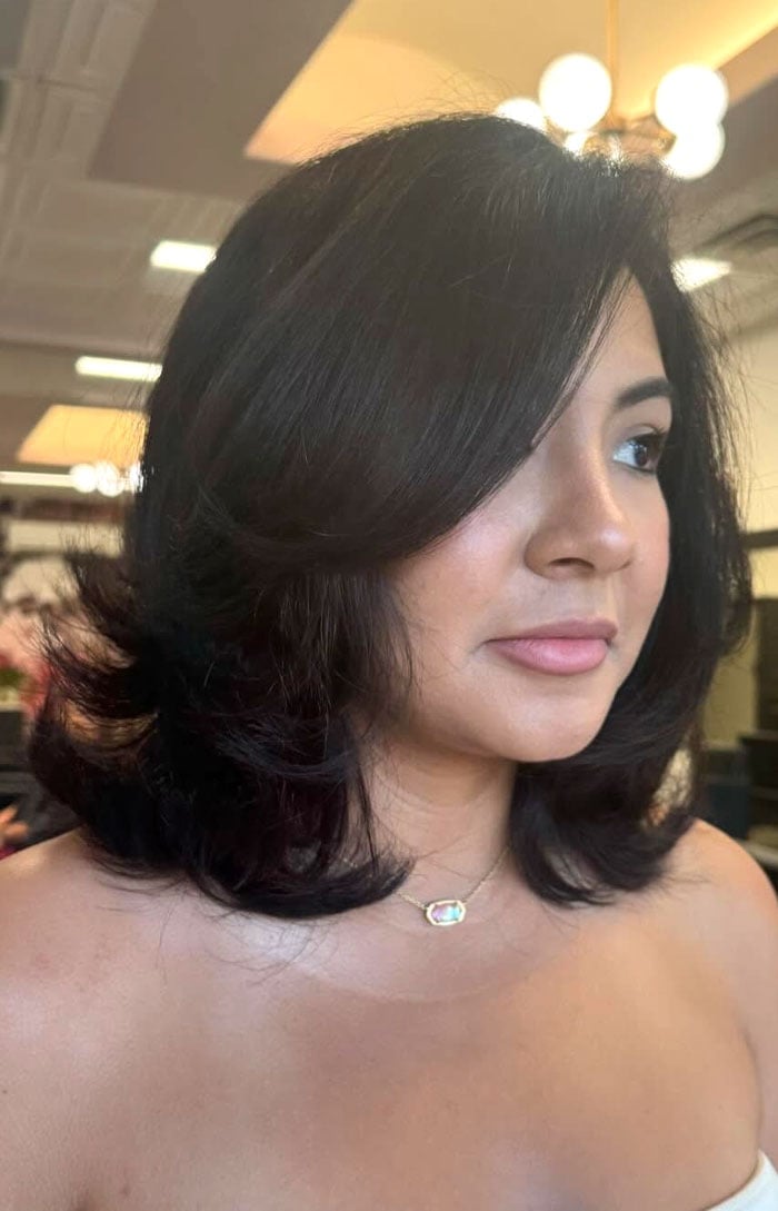 Layered Bob With Blunt Bangs — Classy Haircuts for Thick Hair