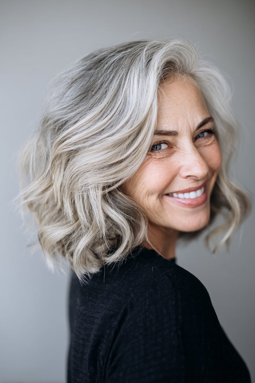 Mid-Back Layers With Dark Brown Color and Creating Dimension Mid-Back Layers With Dark Brown Color and Creating Dimension — Classy Haircuts for Wavy Hair