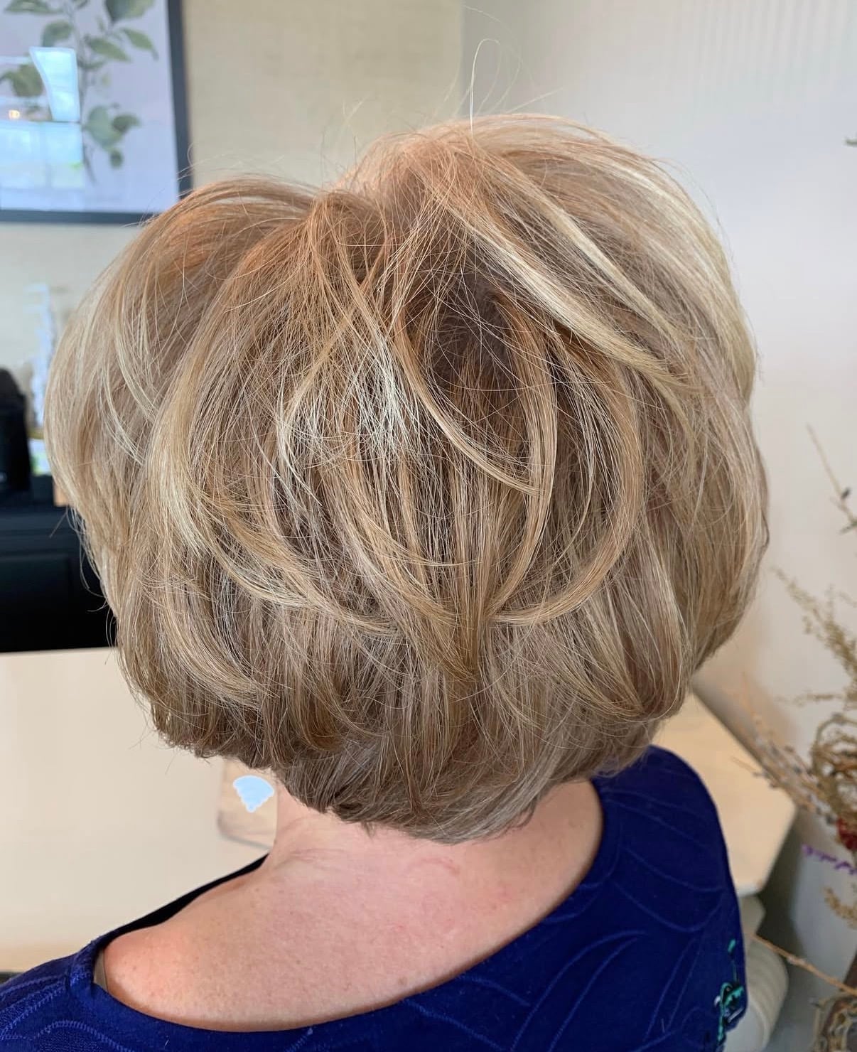 Layered Blonde Bob With Volume — Classy Haircuts for Women over 50