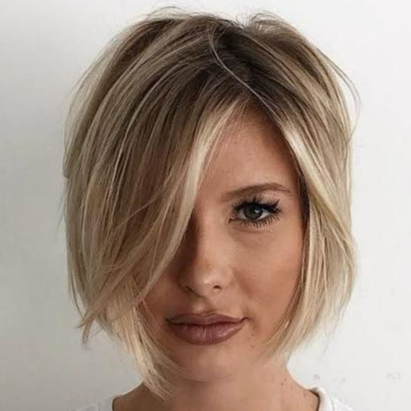 Collarbone Bob With Darker Roots Collarbone Bob With Darker Roots — Classy Hairstyles for Thinning Hair