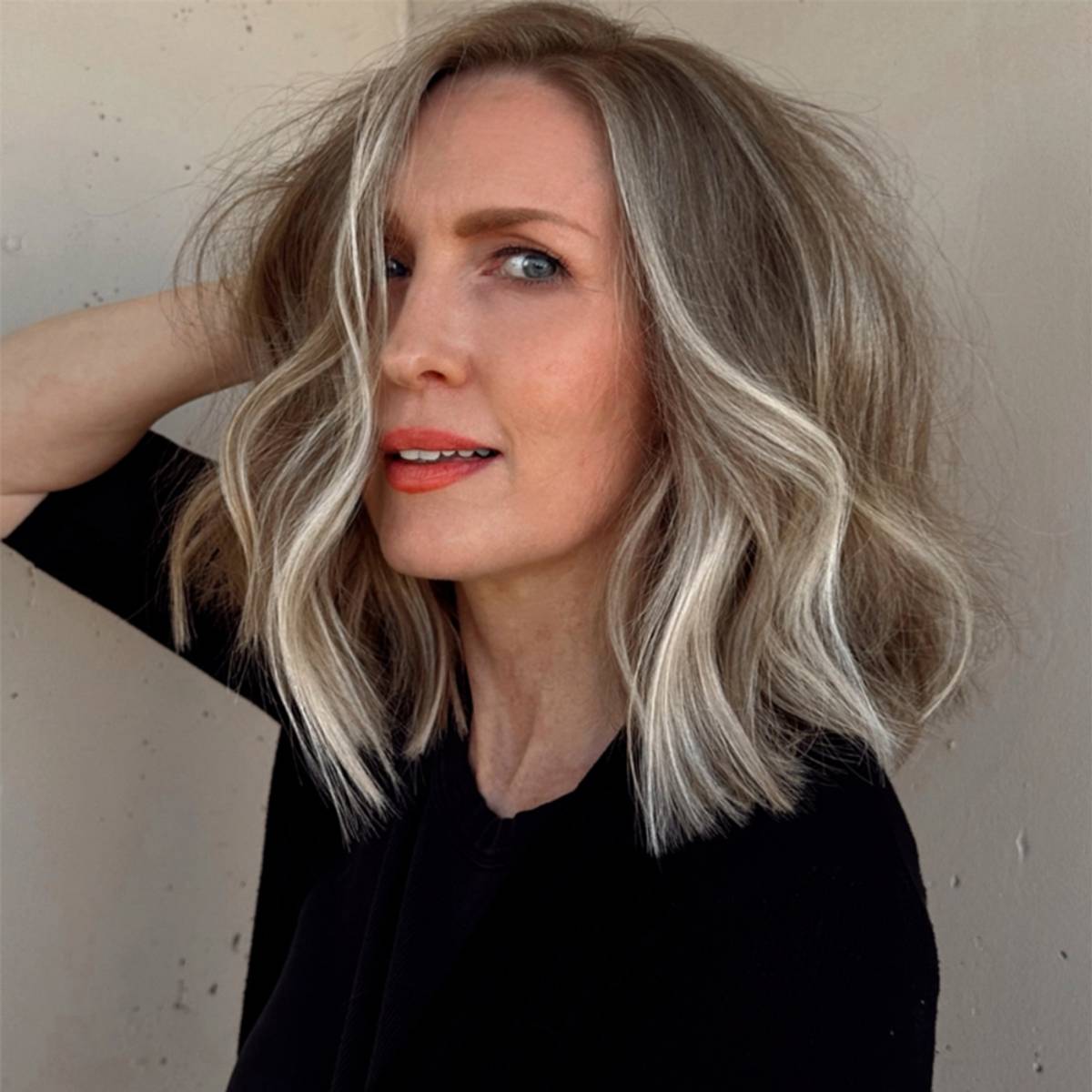 Blonde Lob With Curtain Bangs Blonde Lob With Curtain Bangs — Classy Hairstyles for Women over 50