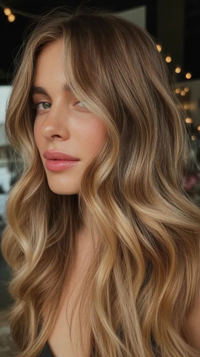 Collarbone Honey Blonde Balayage With Face-Framing Pieces Collarbone Honey Blonde Balayage With Face-Framing Pieces — Classy Honey Balayage