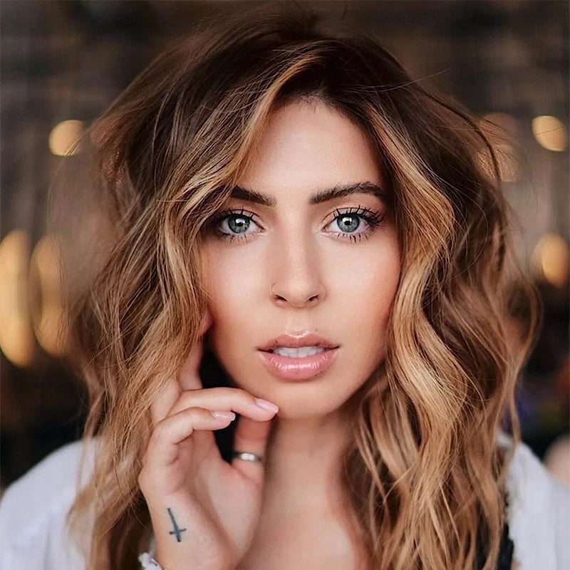 Mid-Back Brown With Dimension Highlights — Classy Honey Brown Highlights