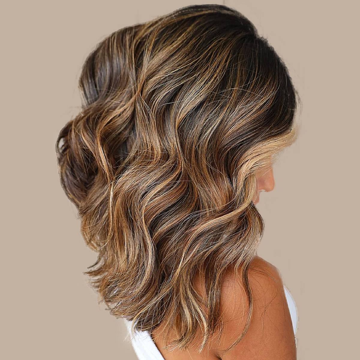 Collarbone Dark Brown With Lived-In Highlights — Classy Honey Brown Highlights