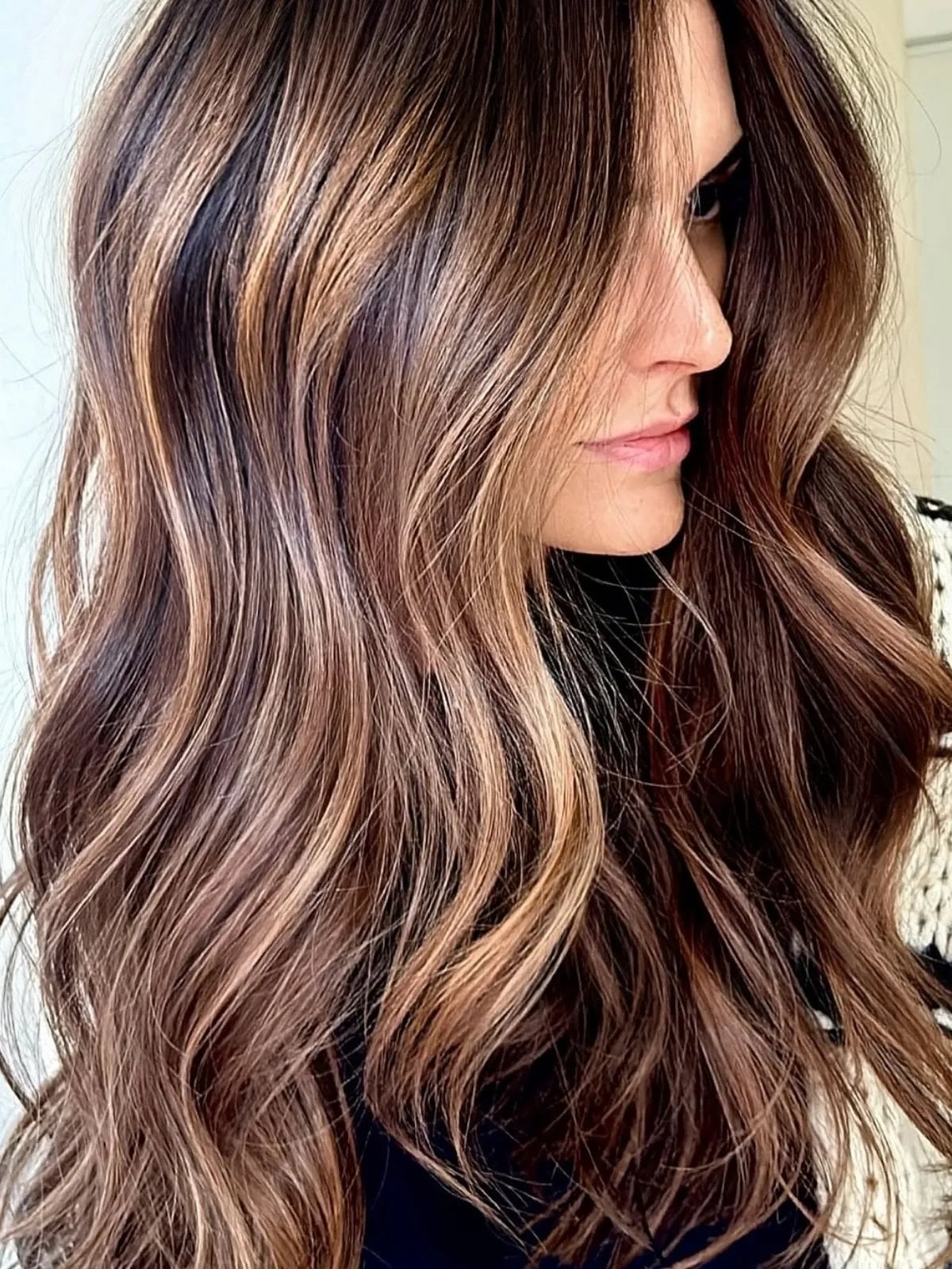 Medium Brown With Honey Ash Blonde Blend — Classy Honey Brown Highlights