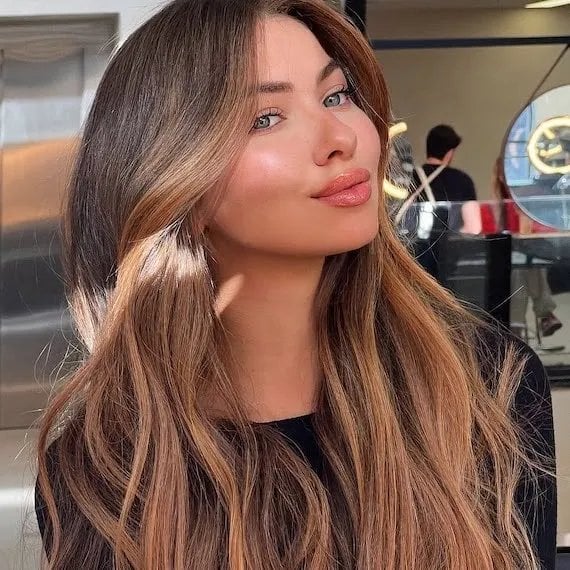 Medium Brown With Honey Blonde Face Frame Medium Brown With Honey Blonde Face Frame — Classy Honey Highlights