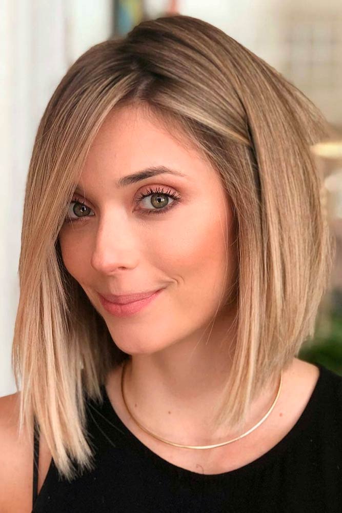 Chin Length Blonde Inverted Bob — Classy Inverted Bob