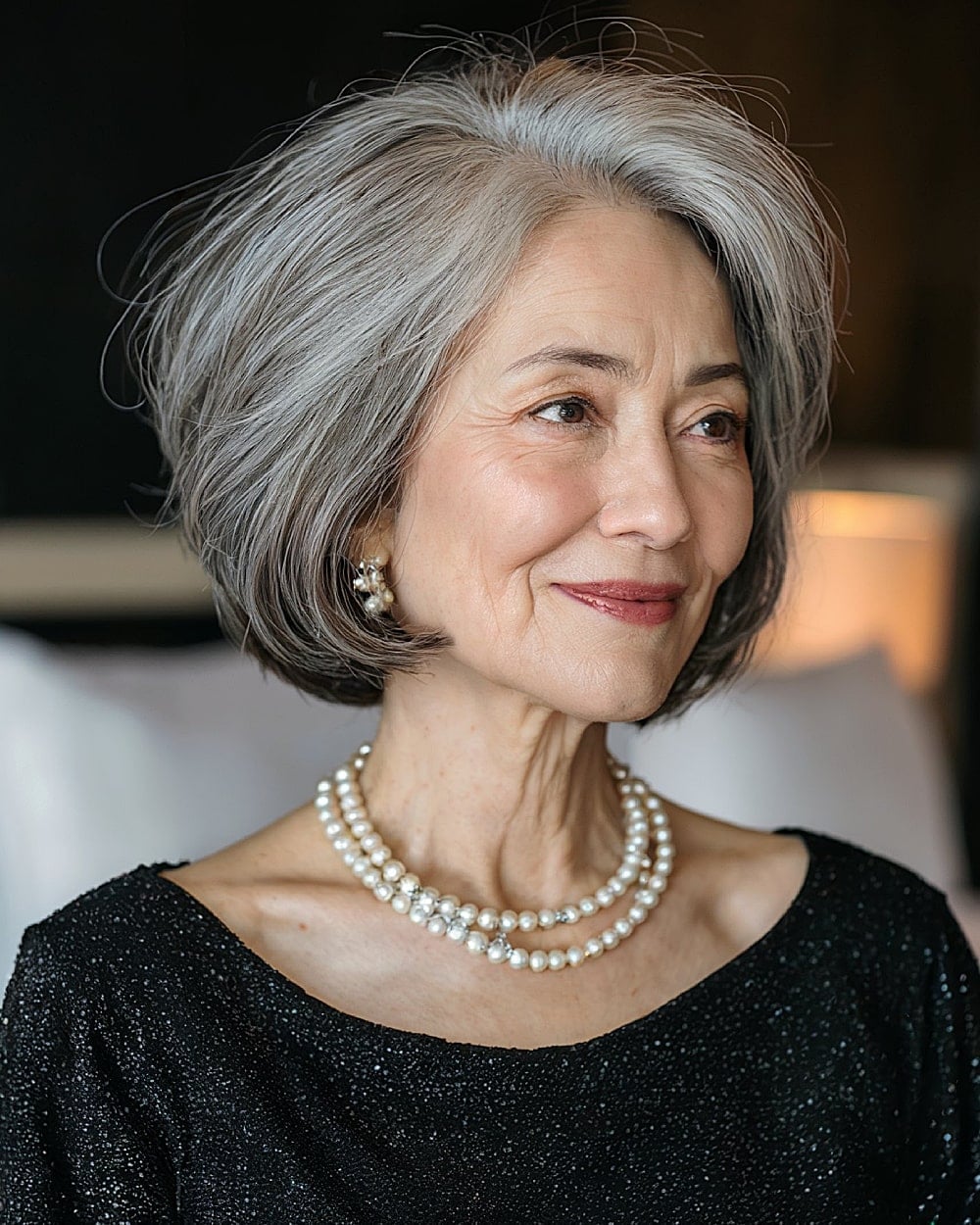 Chin Length Stacked Inverted Bob — Classy Inverted Bob