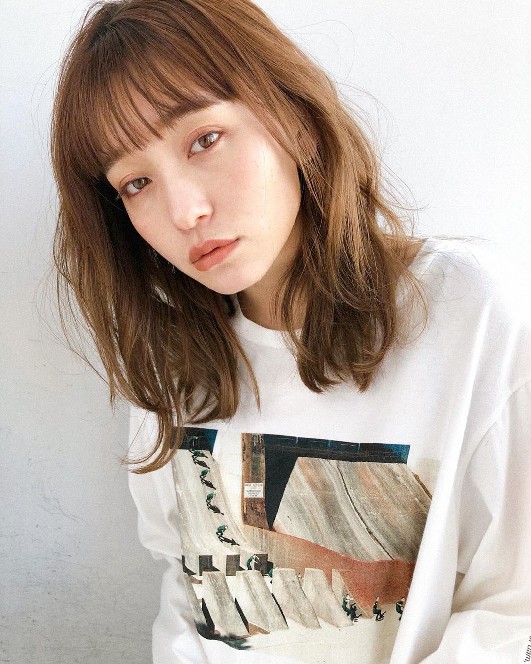 Shoulder Length Waves With Wispy Bangs Shoulder Length Waves With Wispy Bangs — Classy Japan Hairstyles