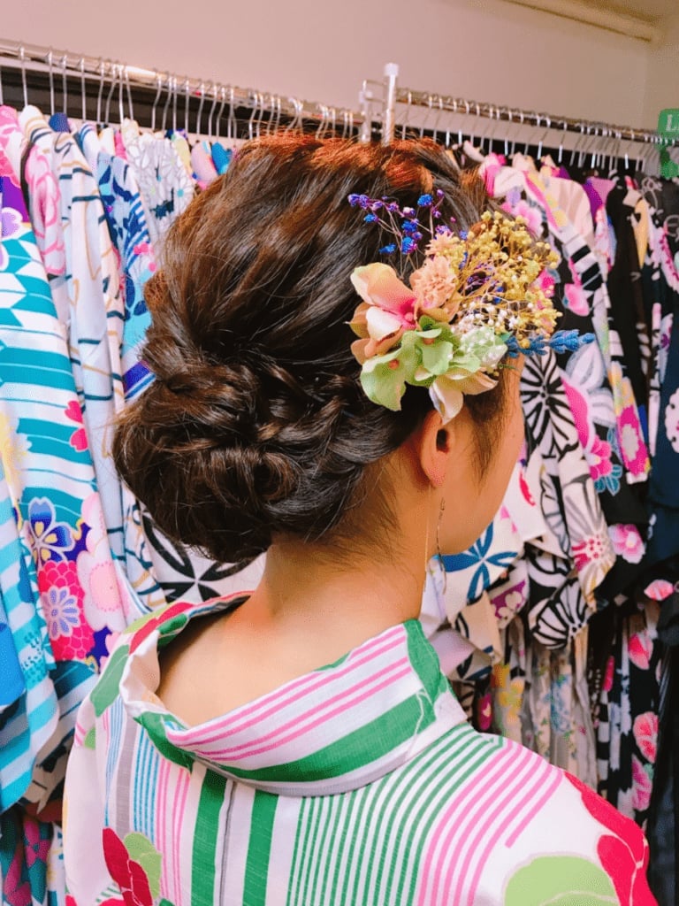 Braided Updo With Decorative Pins Braided Updo With Decorative Pins — Classy Japanese Hairstyles