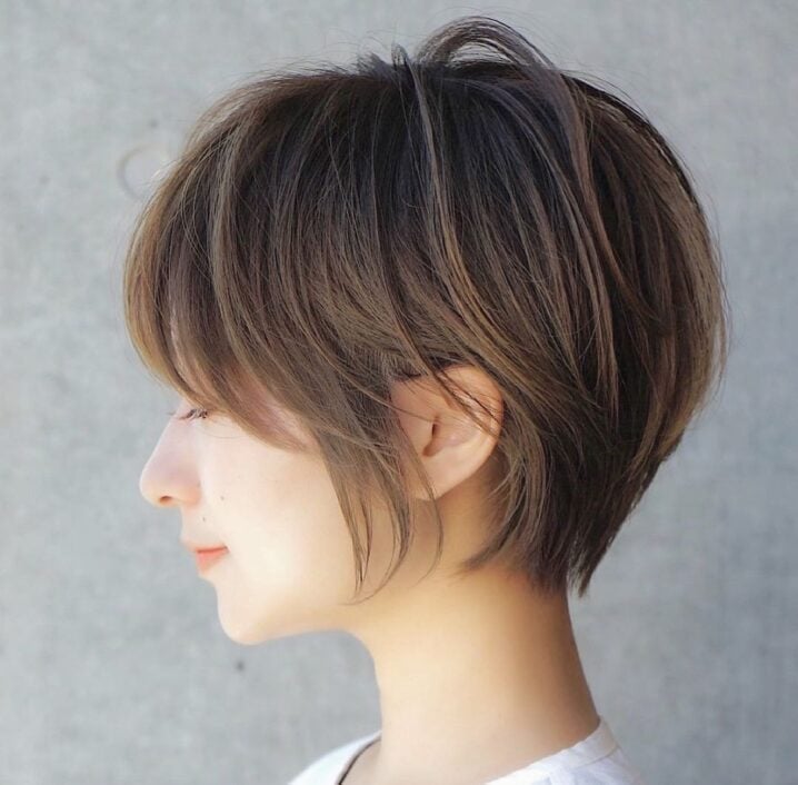 Short Textured Bob With Wispy Fringe Short Textured Bob With Wispy Fringe — Classy Japanese Hairstyles