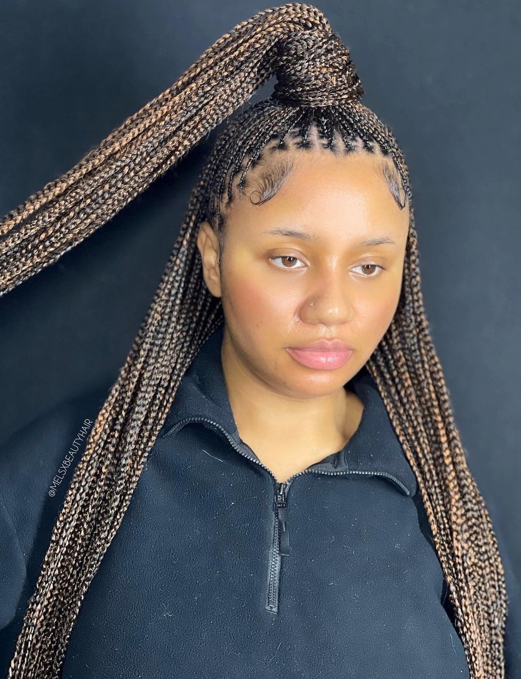 Long Knotless Braids High Ponytail Long Knotless Braids High Ponytail — Classy Knotless Hairstyles