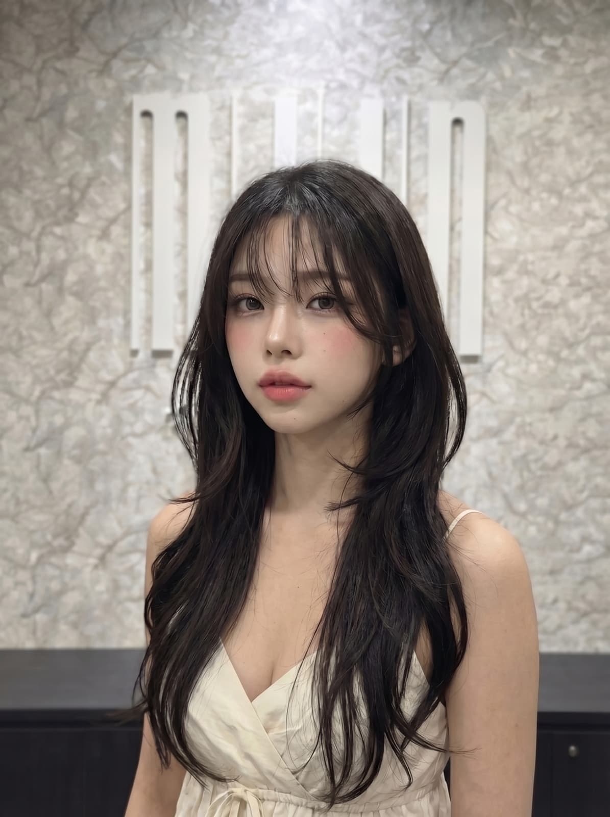 Collarbone Layers With Wispy Bangs Collarbone Layers With Wispy Bangs — Classy Korean Hair