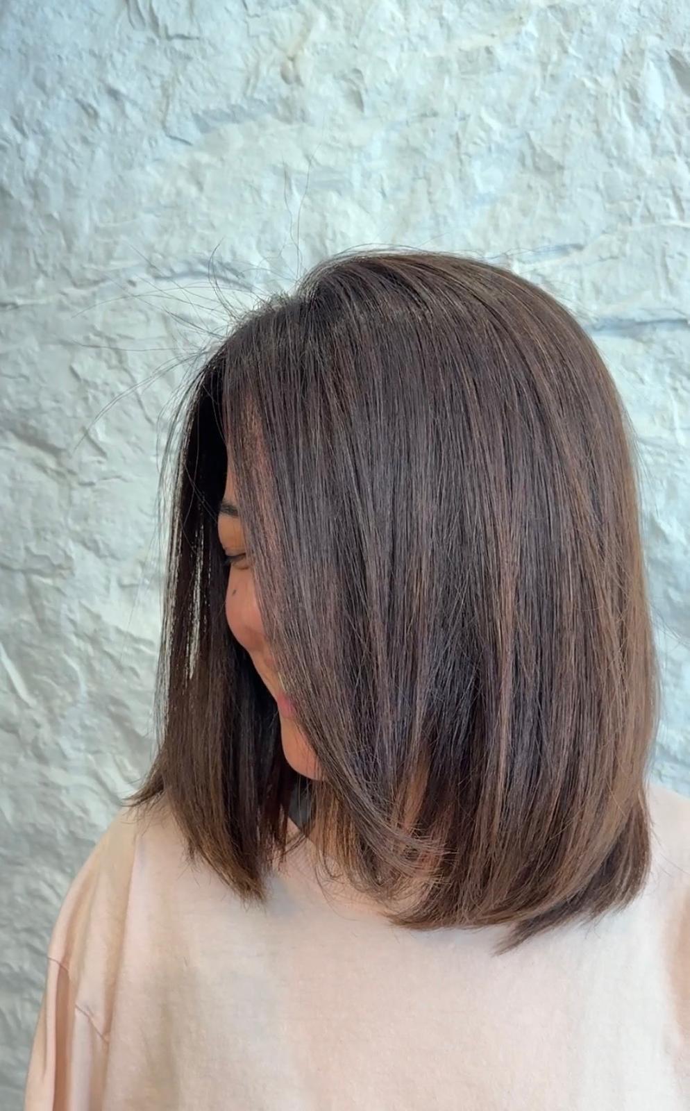 Collarbone Bob With Inward Curl Collarbone Bob With Inward Curl — Classy Korean Haircuts