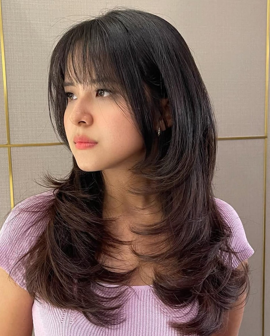 Long Layers With Wispy Bangs Long Layers With Wispy Bangs — Classy Korean Haircuts
