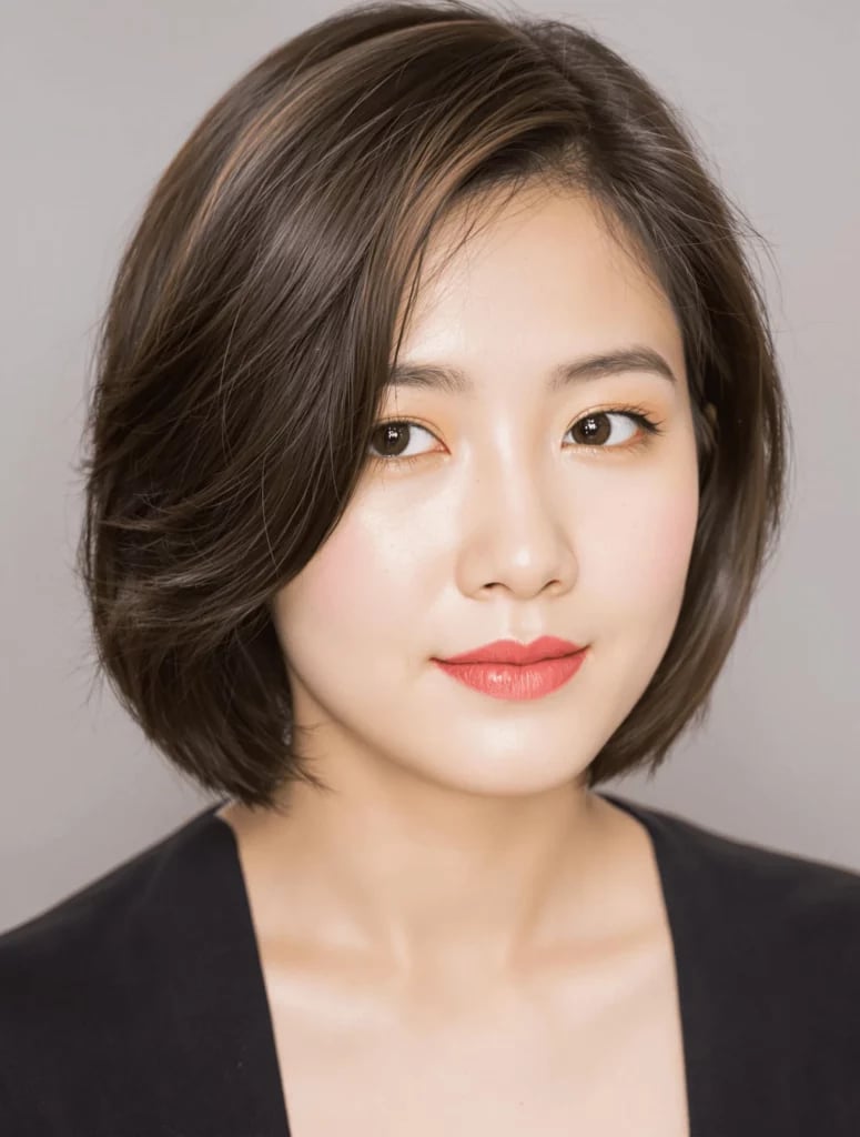 Chin Length Bob With Inward Curled Ends Chin Length Bob With Inward Curled Ends — Classy Korean Haircuts