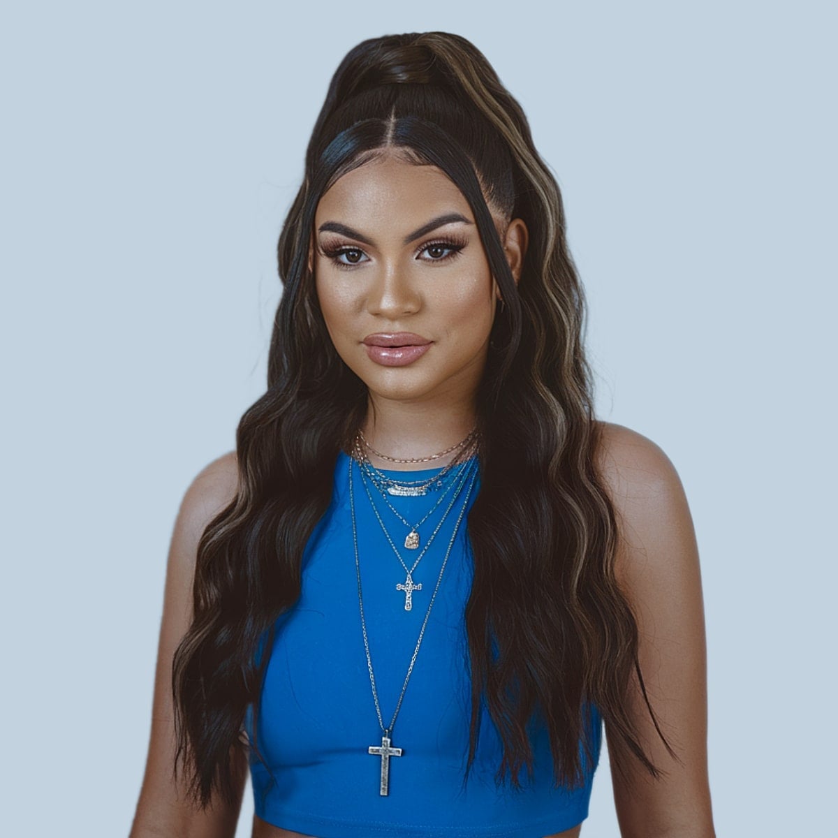 Mid-Back High Ponytail With Waves Mid-Back High Ponytail With Waves — Classy Latina Hairstyles