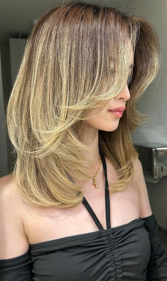 Collarbone Layers With Root Shadow — Classy Layered Haircuts for Medium Hair