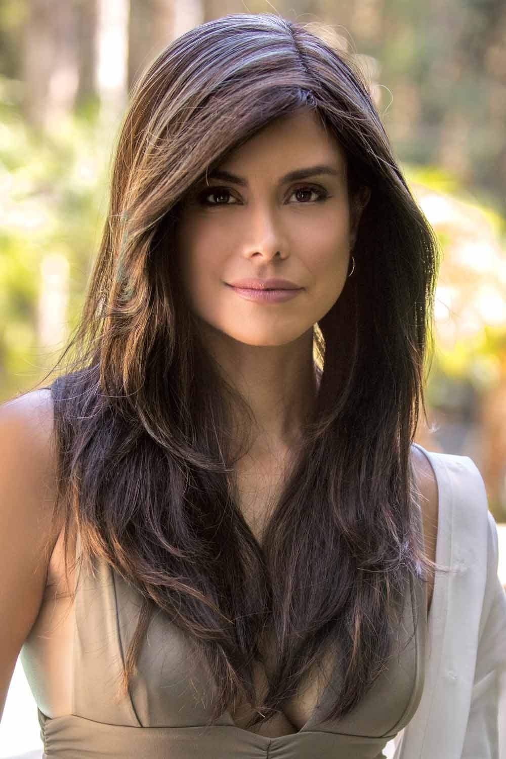 Dark Brown Mid-Back Soft Long Layers Dark Brown Mid-Back Soft Long Layers — Classy Layers Wig