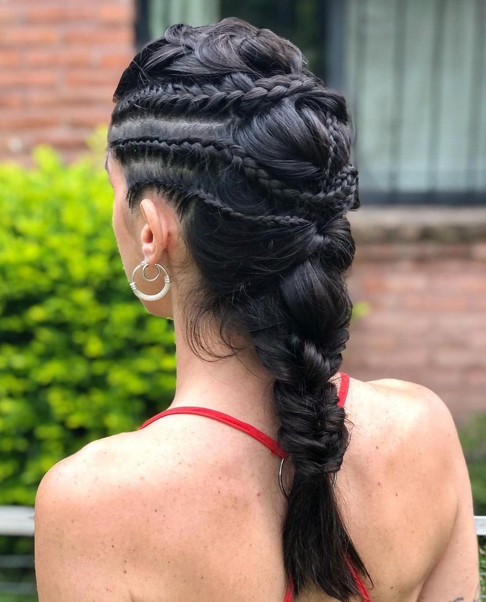 Mid-Back Thick Straight Braids — Classy Length Braids