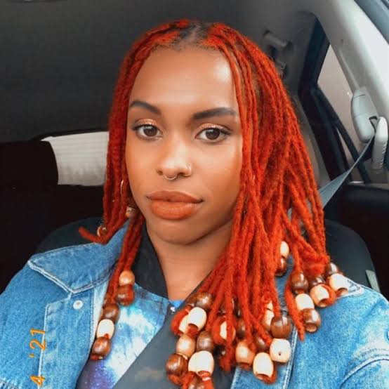 Mid-Back Vibrant Red Locs — Classy Length Locs