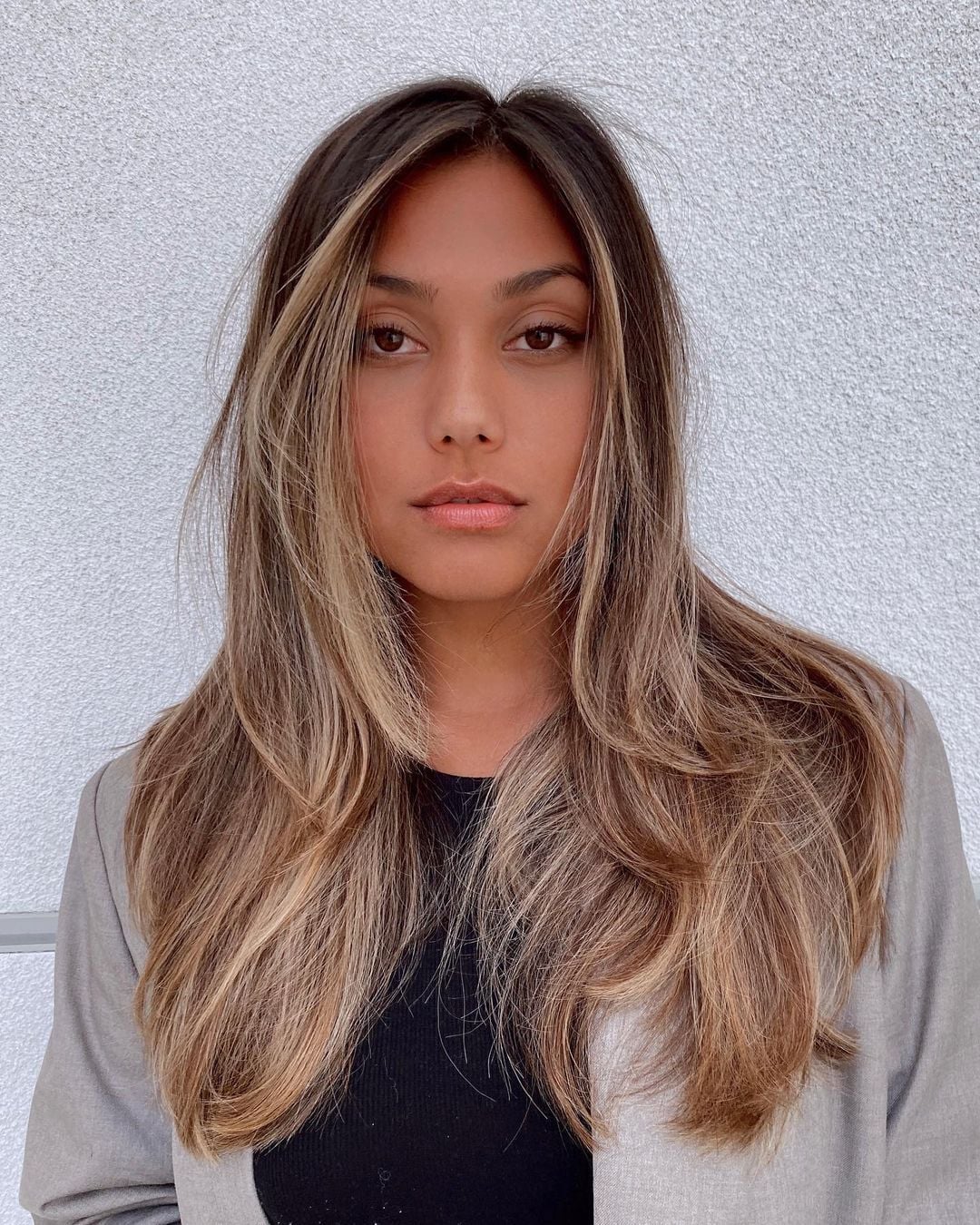 Collarbone Blunt Bob With Caramel Balayage Collarbone Blunt Bob With Caramel Balayage — Classy Lengths Haircut