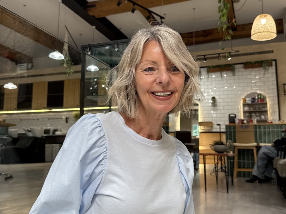 Ash Blonde Layered Bob With Smooth Blowout Ash Blonde Layered Bob With Smooth Blowout — Classy Lesbian Haircuts