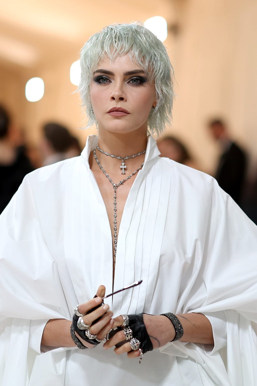 Pastel Light Blue Layered Shag With Wispy Bangs Pastel Light Blue Layered Shag With Wispy Bangs — Classy Lesbian Haircuts