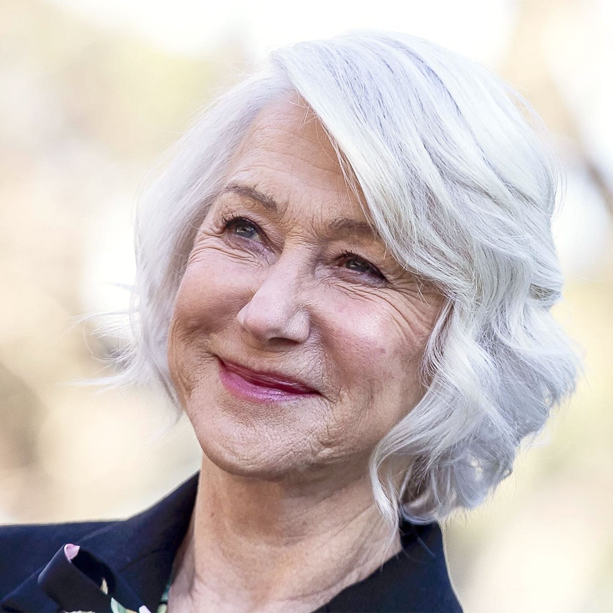 Ear Length Bob Soft Wavy Silver — Classy Long Bob
