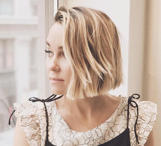 Textured Collarbone Lob With Balayage — Classy Long Bob