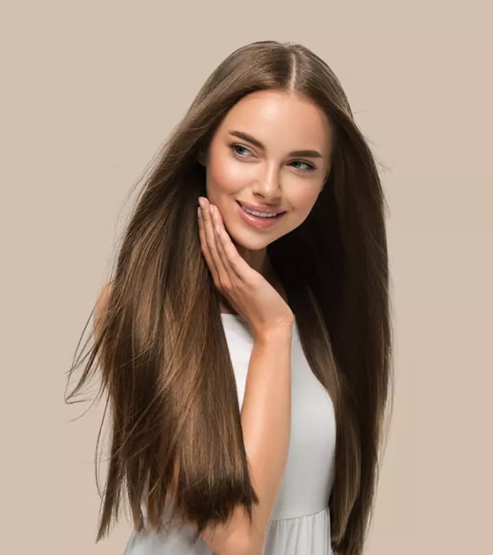 Mid-Back Medium Brown Straight Layers — Classy Long Haircuts