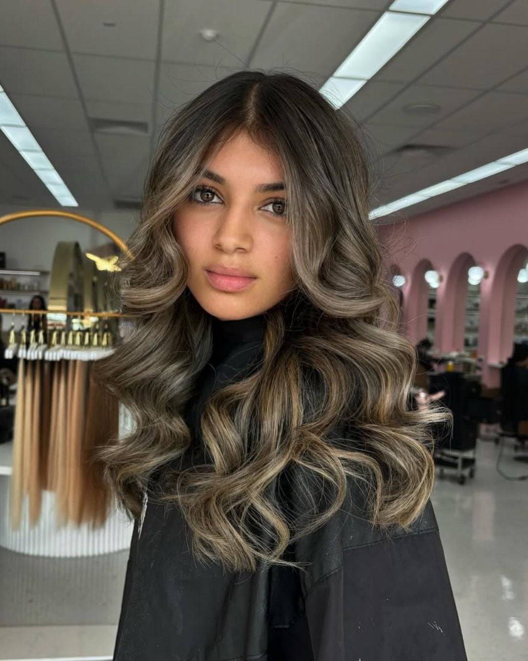 Shoulder Ash Brown Balayage Waves — Classy Long Haircuts