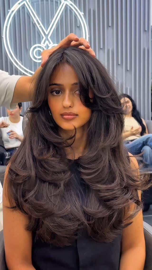Mid-Back Dark Brown With Face-Framing Layers — Classy Long Haircuts